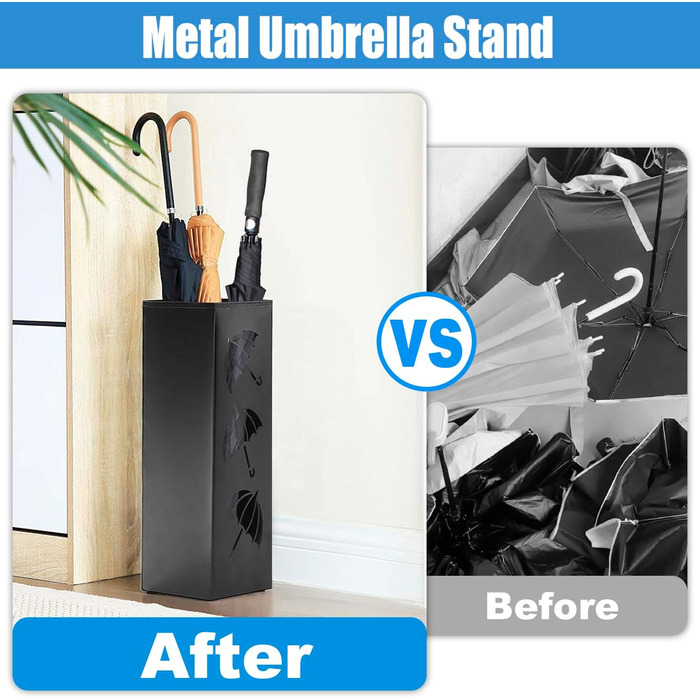 Підставка для парасоль та тростинок Sightday, металева, біла