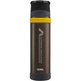 Термос Mattschwarze Ultimate Flask (900 мл), чорний матовий, з нержавіючої сталі, для гарячих та холодних напоїв, вакуумна ізоляція, без витоку, 900 мл
