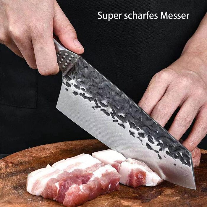 Hackmesser Fleischerbeil 7 Zoll - м'ясний ніж-сіка для професійного використання, нержавіюча сталь, 7 дюймів, для кухні та ресторану