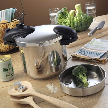 Скороварка KITCHEN MOVE ASO24-10L, 10 л, нержавіюча сталь, Ø24 см, срібляста