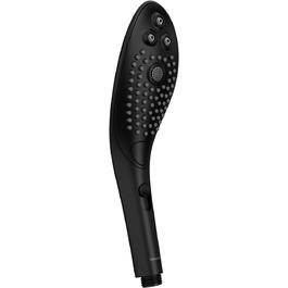 Душова насадка Womanizer Wave 2-в-1 для інтимної стимуляції, 3 режими водяного струменя, багатофункціональний масажер, білий (чорний)