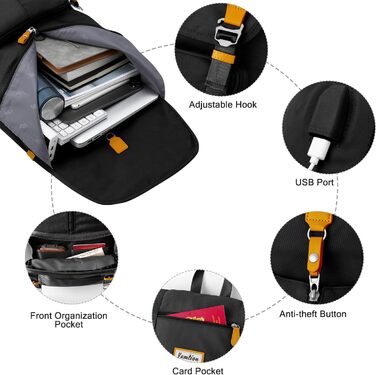 Жіночий рюкзак YAMTION з відділенням для ноутбука 17