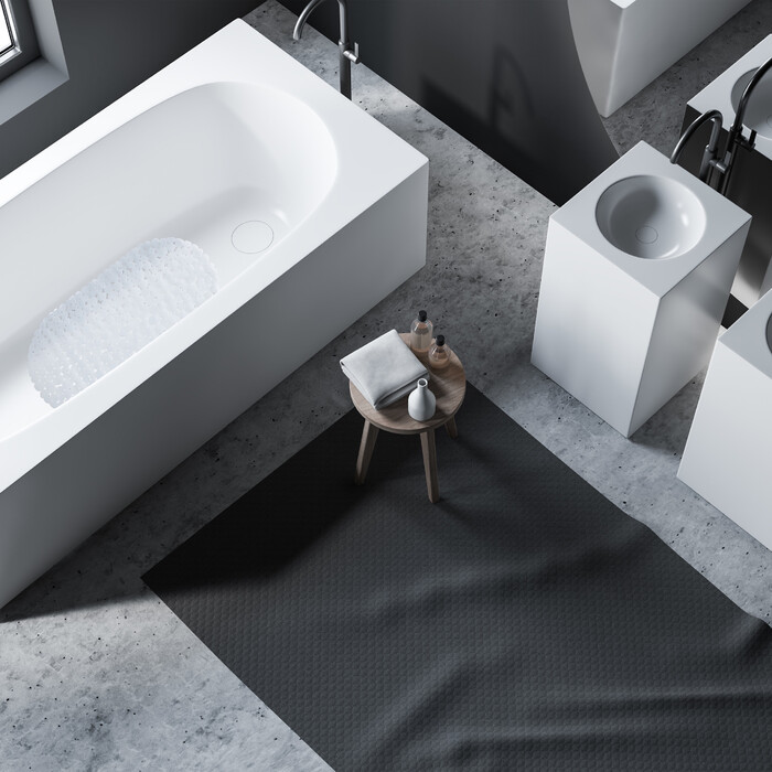 Relaxdays Bathtub Mat, Stone Look