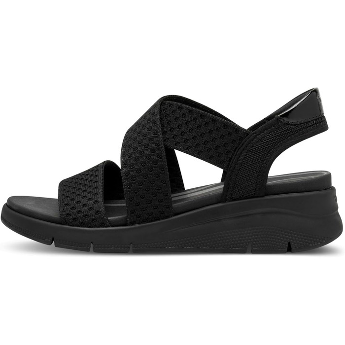 Босоніжки жіночі Tamaris 8-88724-44 Wide Fit 37 EU чорні, широка колодка