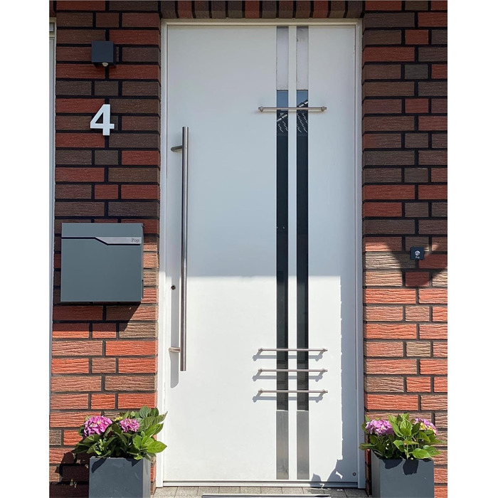 Поштова скринька Metzler Anthrazit з газетницею та іменним шильдиком RAL 7016, вулична, антикорозійна, для настінного монтажу, сучасний дизайн 37x37x10.5 см