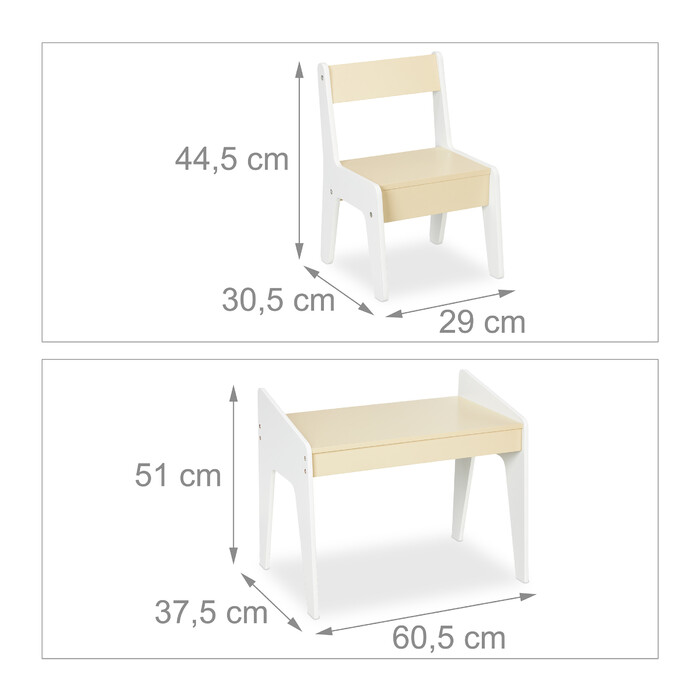 Relaxdays Children's Seating Set with Chair