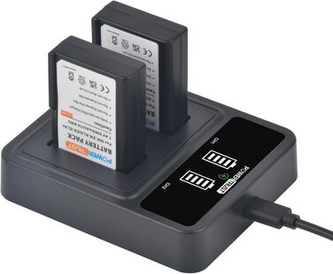 Акумулятор Nikon EN-EL9/EN-EL9a 2000mAh + зарядний пристрій Type-C для D3000, D5000, D40, D40x, D60