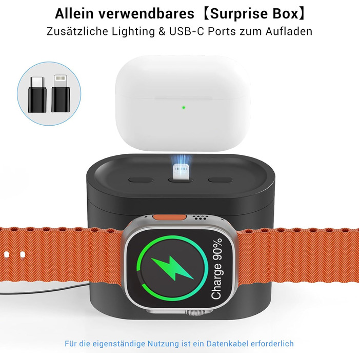 Бездротова зарядна станція 3-в-1 COLSUR для iPhone, Apple Watch, AirPods, 15W, нічна лампа з годинником, чорна