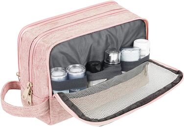 Чоловічий дорожній туалетний органайзер WANDF, косметичка для подорожей, сумка-органайзер для косметики (Джинс, Pure Rosa)