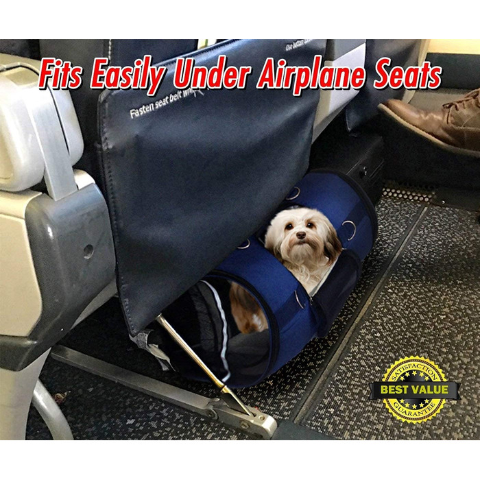 Рюкзак-переноска для тварин 6-в-1, фронтальний/грудний, на плече та як сумка, автокрісло, 2 положення для зручності під авіасидіння, м'яка переноска. Підходить для тварин 36-41 см, S: для тварин 26-41 см у висоту (L 45 x B 25 x H 30 см)