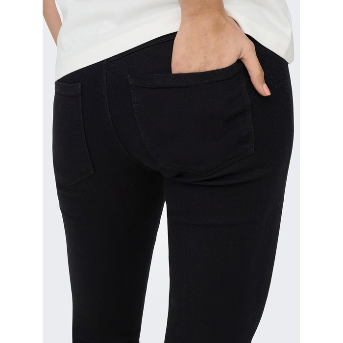 Джинси жіночі ONLY Skinny DNM NOOS сині, базові, стрітстайл, розмір L/32L, Black Denim