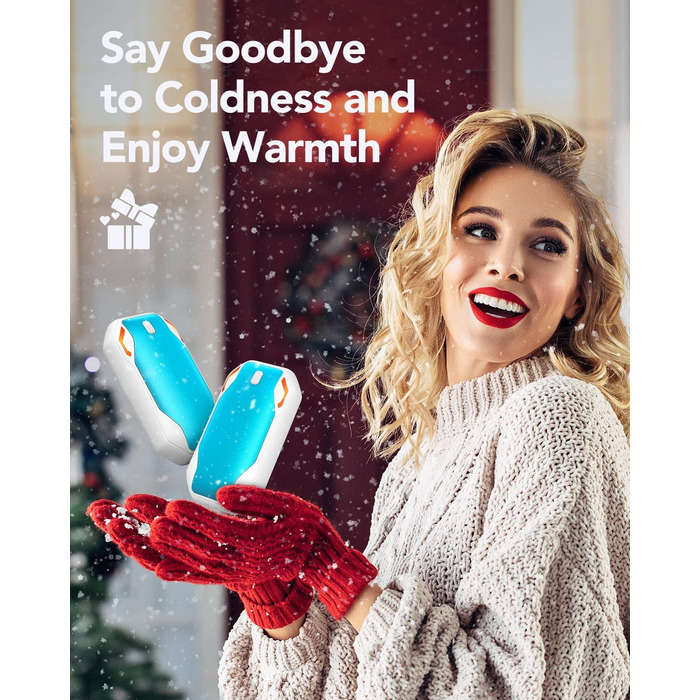 Електричні грілки для рук PHEJIE (2 шт.) - 3 режими нагріву, портативні, для активного відпочинку, кемпінгу, подарунок