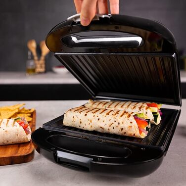 Сендвічниця Cecotec Rock'nToast Family Waffle: 1500W, 4 вафлі, антипригарне покриття, 180° поворот, швидкий нагрів, нержавіюча сталь, індикатор температури, рівномірне підсмажування, 3 змінні пластини