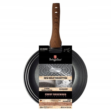 Сковорода гранітна традиційна Berlinger Haus EBONY ROSEWOOD, 24 см