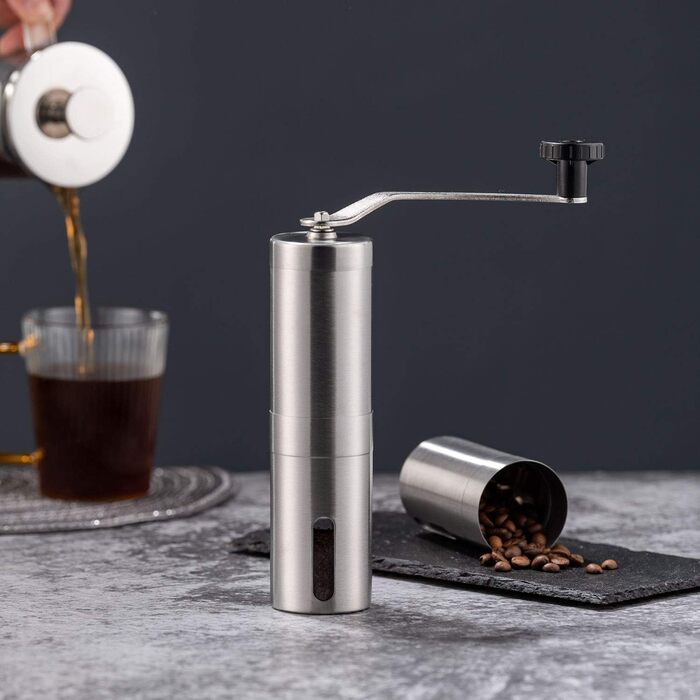 Ручна кавомолка PARACITY з нержавіючої сталі, керамічний жорно, для Aeropress, фільтр-кави, еспресо, френч-прес, турка, подарунок
