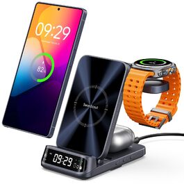 Бездротова зарядка SwanScout 708S для Samsung Galaxy S25 Ultra/S23/S22/S21 та Galaxy Watch/Buds (без адаптера)