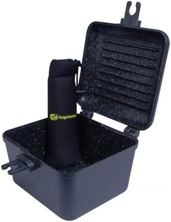 Сковорода та каструля RidgeMonkey Connect Deep Pan & Griddle Granite Edition для приготування їжі біля води