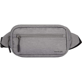 Поясна сумка Travelon World Travel Essentials для дорослих, сіра в меланжеву клітинку