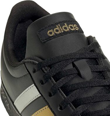 Жіночі кросівки Adidas VL Court Base, чорний/сріблястий/золотистий, 38 2/3 EU