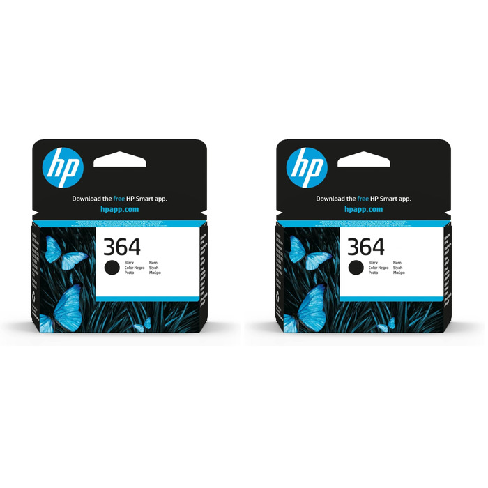 Оригінальний картридж HP 364 чорний (Standard), комплект 2 шт.