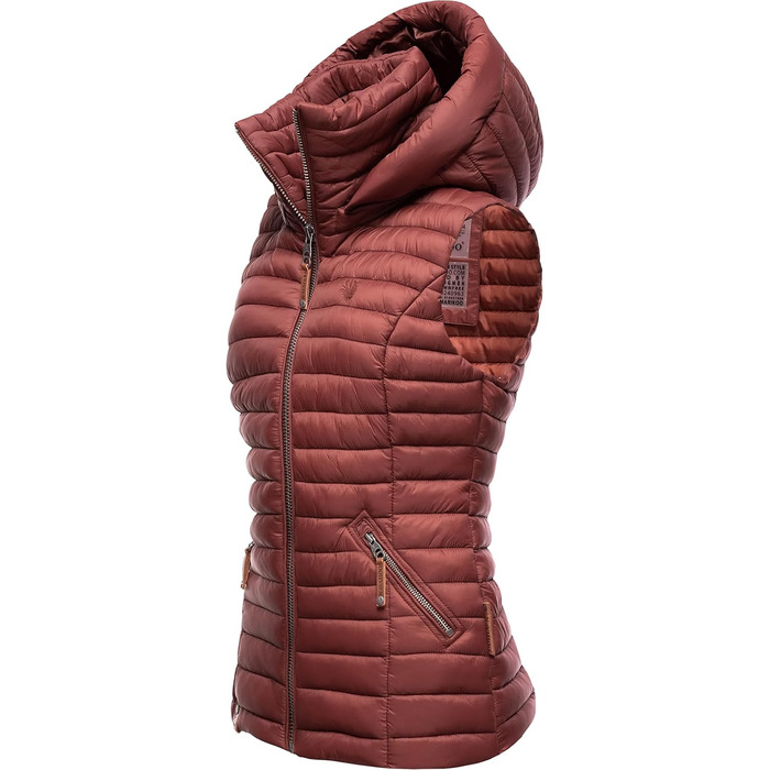 Жіноча перехідна куртка Navahoo Shadaa з капюшоном та стеганою жилеткою, великі розміри XS-3X, бордовий