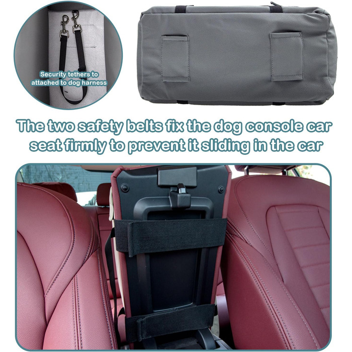 Автокрісло для собак та котів Booster - сірий, до 10 кг