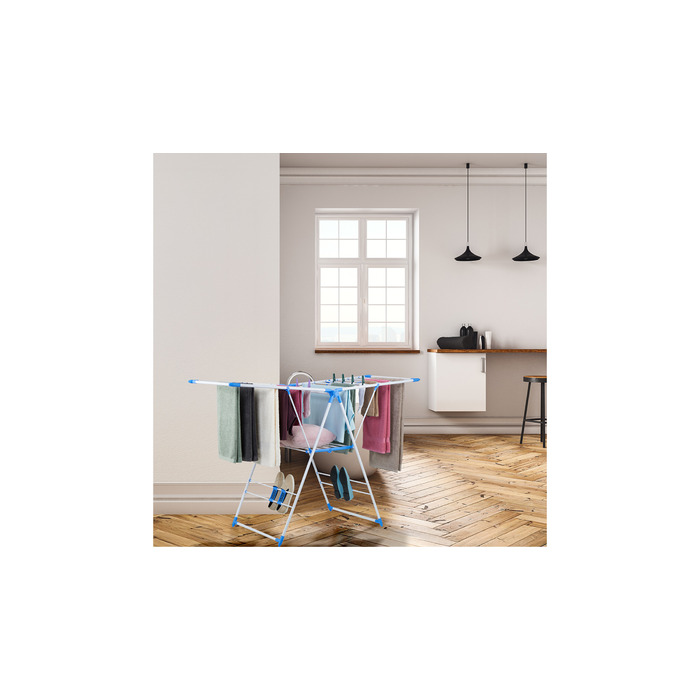 Relaxdays Clothes Drying Rack, Height Adjustable