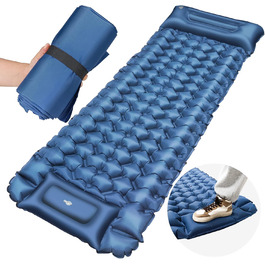 Bluever Inflatable Camping Mat - Lightweight Sleeping Pad for Outdoor Adventures | Waterproof & Non-Slip