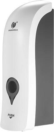 Настінний дозатор для мила без свердління, 300 мл. Підходить для мила, шампуню, дезінфікуючого засобу, миючого засобу. Чорний/Білий/Золотий (Білий)