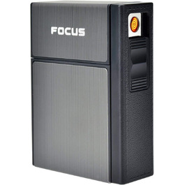 Алюмінієве 2-в-1 етикетниця з запальничкою, електронна, елегантний дизайн