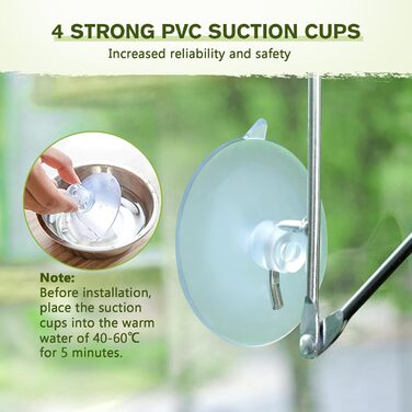 Ліжко-гамак для котів на вікно до 15 кг з масиву дерева та металу, 46 x 32 см