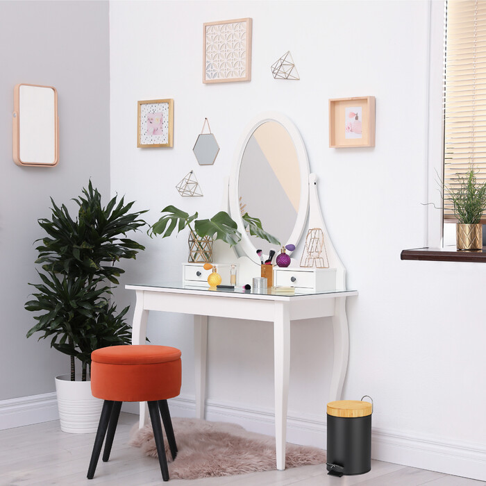 Relaxdays Trash Can Bathroom 3 l