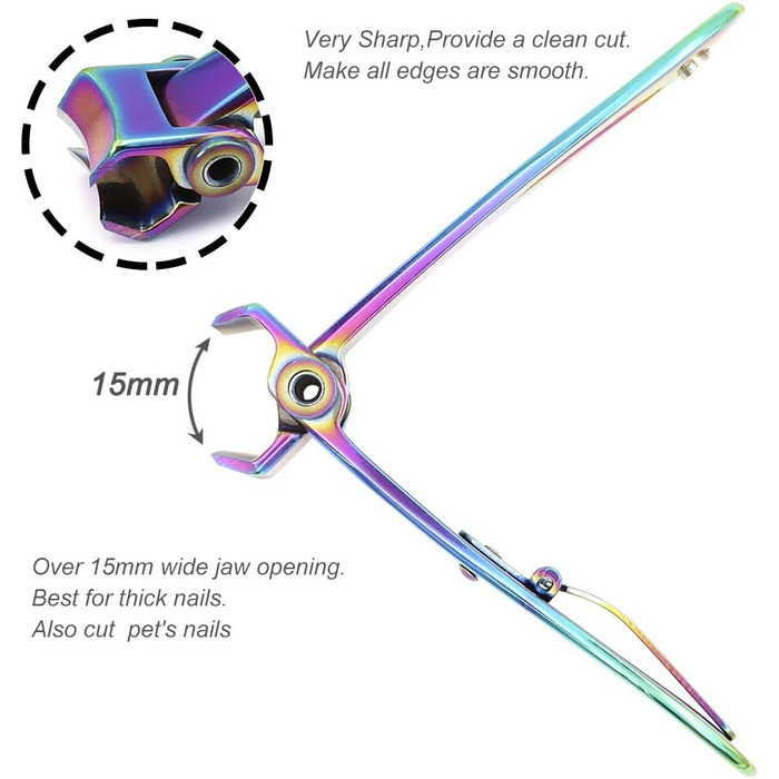 Набір для манікюру та педикюру SZQHT для товстих та врослих нігтів (призматичний)