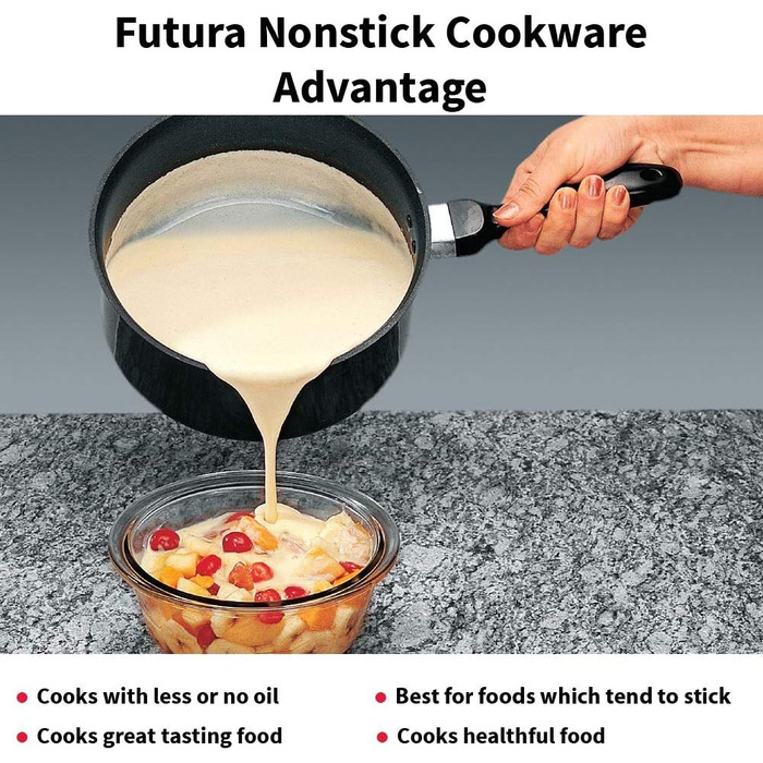 Антипригарний сотейник HAWKINS Futura 1 л з кришкою, алюміній