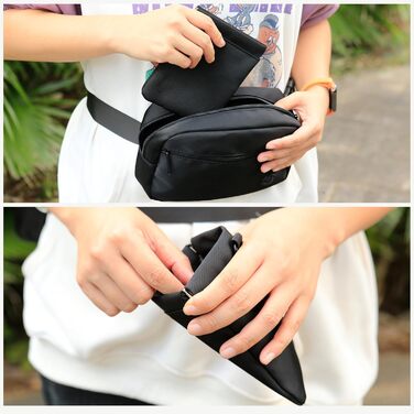 Сумка для собак з карабіном, сумка для тренування цуценят з відділенням для ласощів та тримачем для пакетів для вигулу, зручна сумка для перенесення ласощів для тварин з регульованим поясним ременем (Бежева)