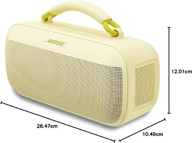 Bose SoundLink Max: Портативна Bluetooth колонка, жовтий цитрус, 20 год, USB-C, AUX