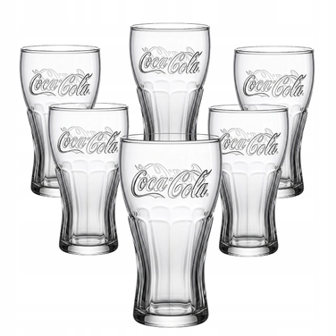 Набір склянок для напоїв Coca-Cola, 300 мл, 6 шт.