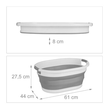 Relaxdays Foldable Laundry Basket, 36 Liter