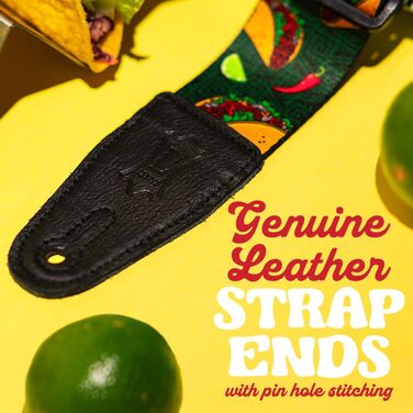 Гітарний ремінь Levy's Musikinstrumente з поліестеру, 5,1 см, з мотивом пончиків (65 дюймів, пончики)