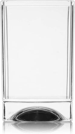 Kartell Boxy Toothbrush Holder, Plastic, Transparent, 7 x 7 x 12 cm