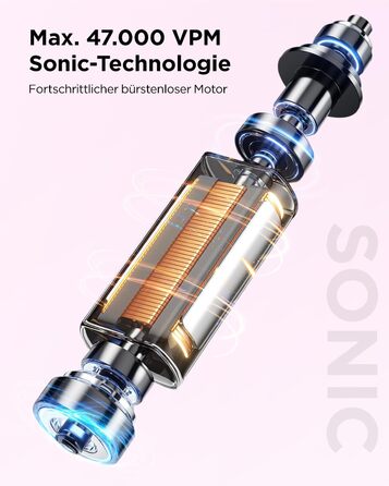 Електрична звукова зубна щітка для дорослих та дітей, 5 режимів чищення, 3 рівні інтенсивності, таймер, 8 насадок, чохол для подорожей, чорний (1 шт.)