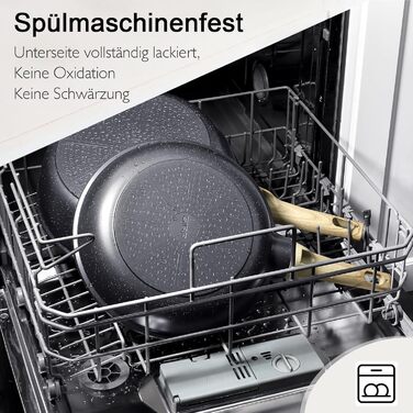 Набір посуду GiPP 17 предметів: каструлі та сковороди з антипригарним покриттям, сірий колір