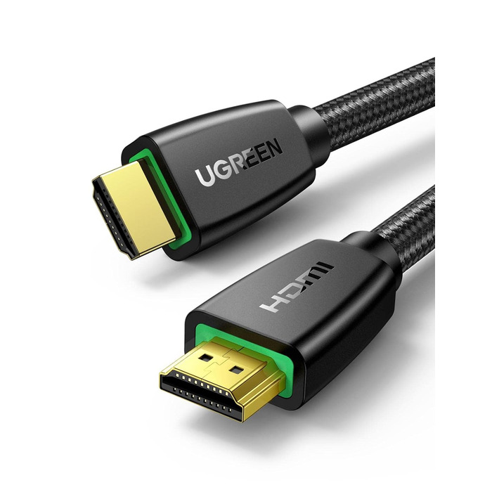 Кабель HDMI UGREEN 4K 60Hz UHD 2.0 з ARC, HDR, 3D, 18Gbps, Ethernet, позолочений, 2 метри