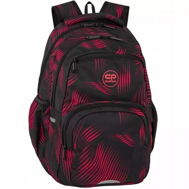 Багатофункціональний шкільний рюкзак CoolPack, чорно-червоний, 23 л