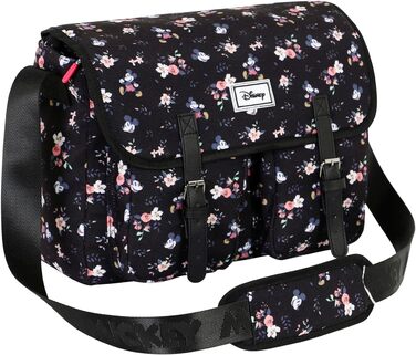 Mickey Mouse Nature-Large Satchel Shoulder Bag, Black