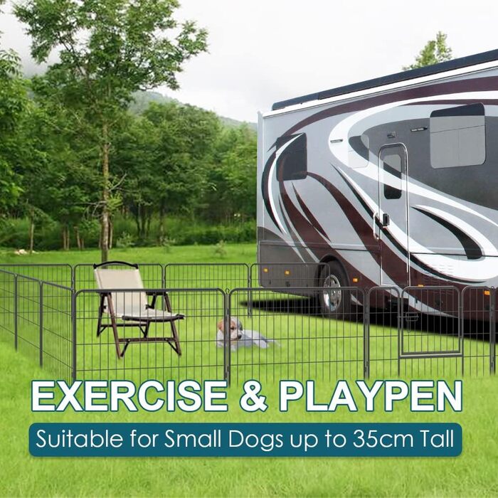 Металевий вольєр для собак та цуценят, переносний загон для тварин, 12 шт., 60 см