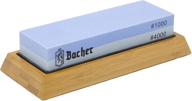 Набір точильних каменів Bacher Premium: 400/1000, з каменем для заточування та інструкцією. Точильні камені для ножів та інструментів