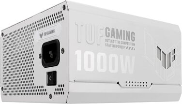 Блок живлення ASUS TUF Gaming 1000W Gold, білий, сертифікація 80 PLUS Gold