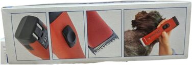 Набір для стрижки собак EHASO Aesculap Profi Durati Speed: стрижка, миска, гребінець (червоний)