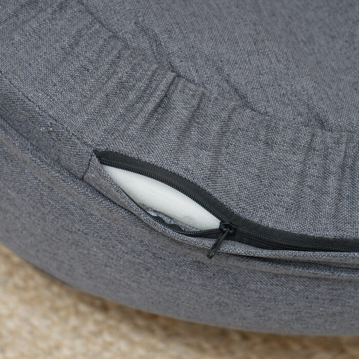 PawHut Dog Bed for Dogs up to 25 kg, Removable Cover, Non-Slip Feet, 90 x 78 x 25 cm, Grey